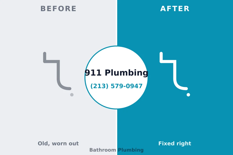 Before and after: plumbing company Flemington, PA